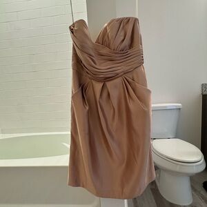 Strapless Champagne Gold Dress